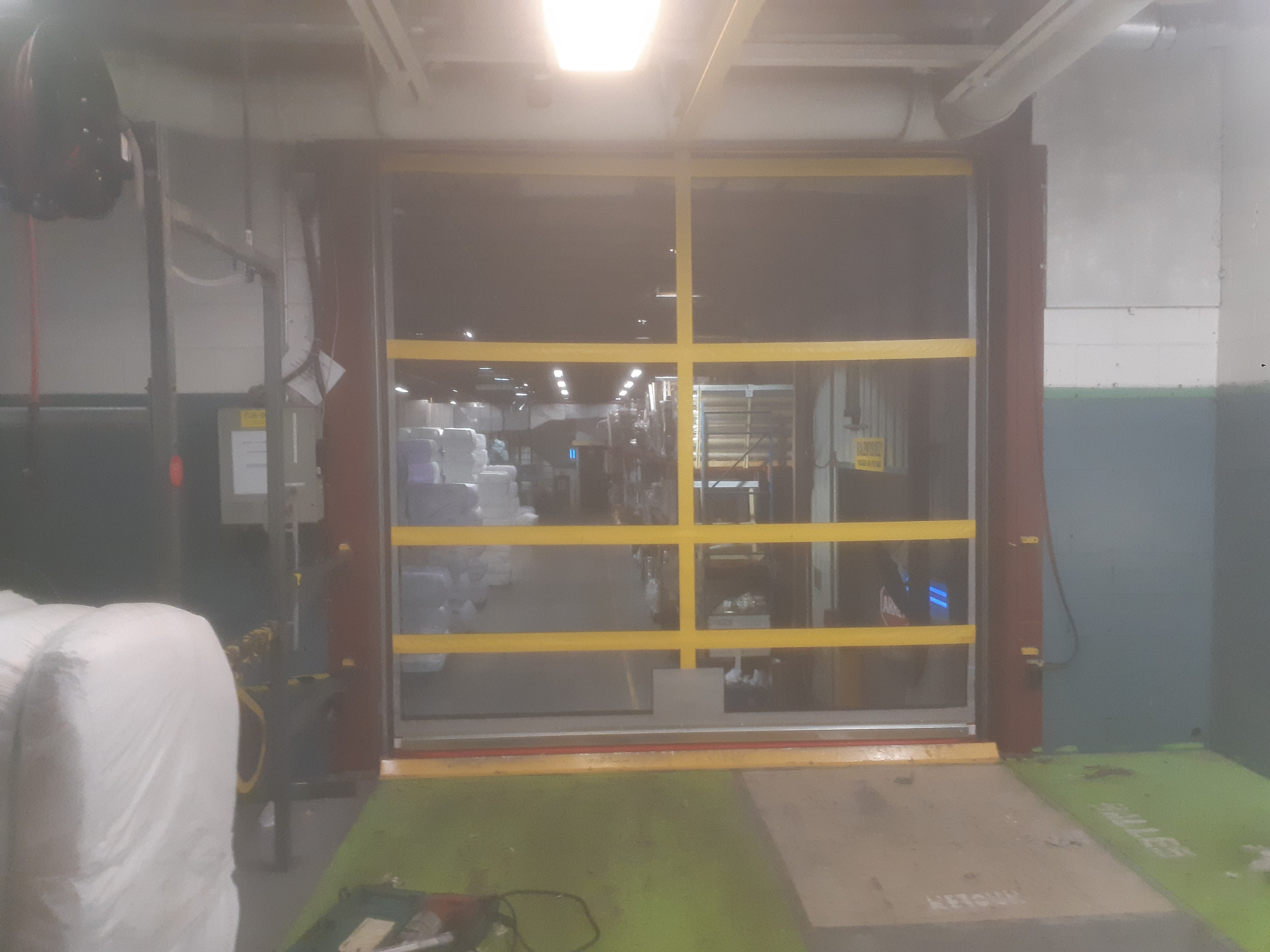 Porte industrielle intérieure