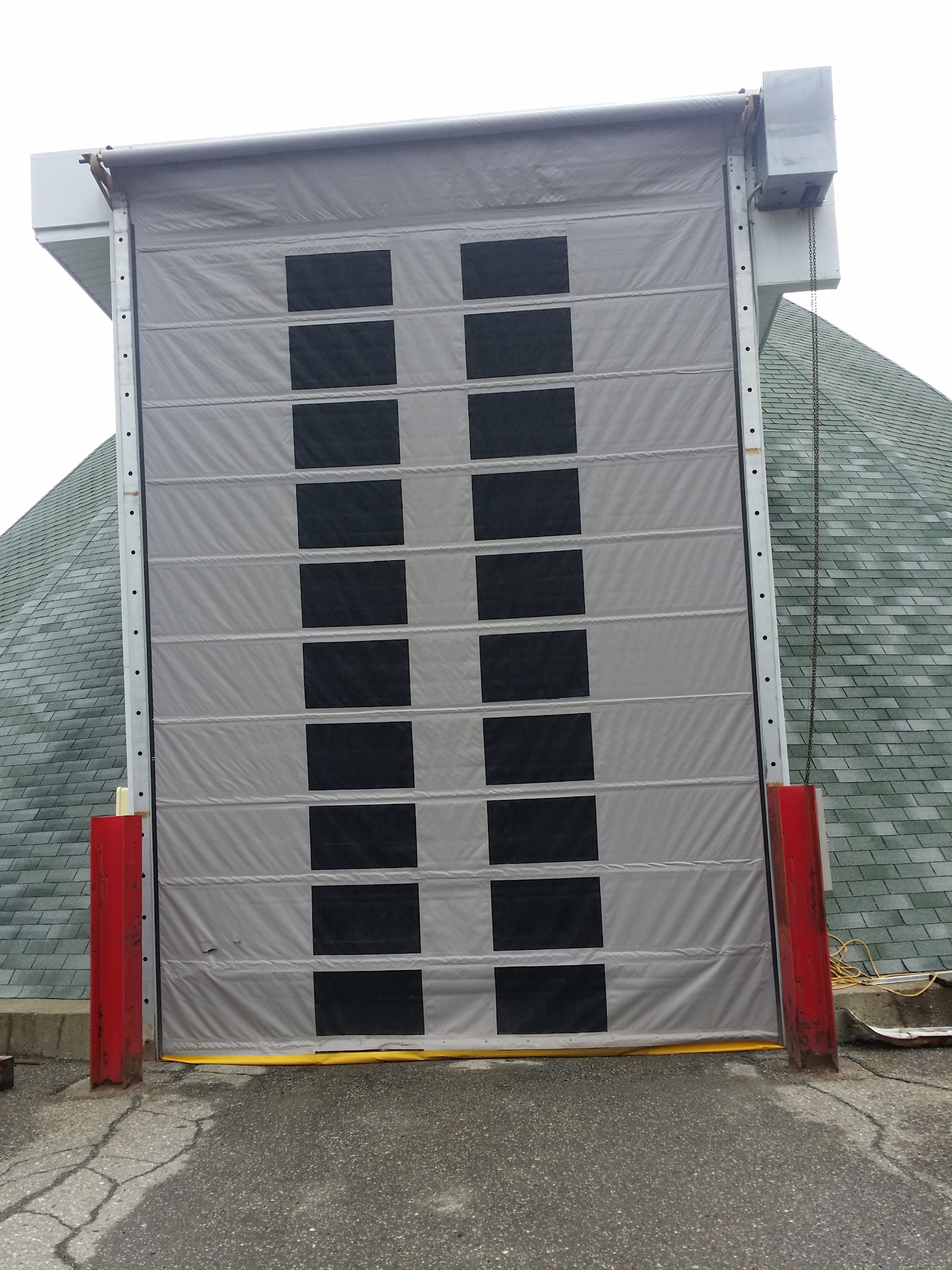 Porte à enroulement Norac sur dôme de sel